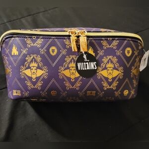 Bath & Body Works Disney Villains Purple and Gold Makeup Bag